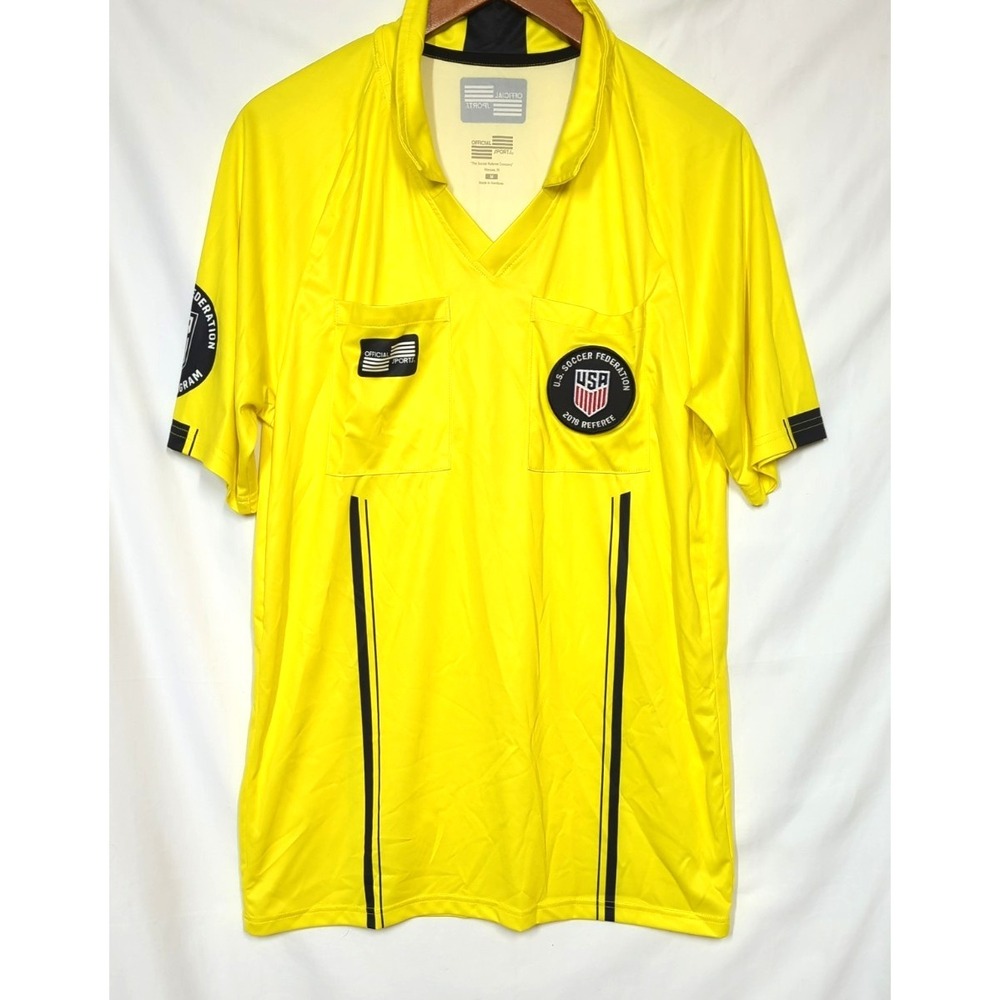 Official Sports US Soccer Federation 2018 Referee Jersey M with Removable Patch